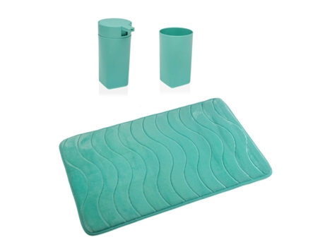 Set de Baño VERSA Azul Polipropileno 45 x 2 x 75 cm Moderno