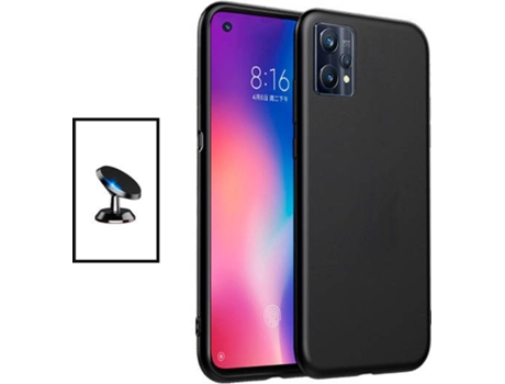 Kit Carcasa + Soporte Realme 9 Pro Plus GIFT4ME Negro