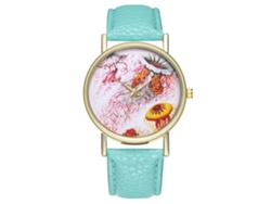 Reloj Casual Unisex De Cuarzo Con Correa De Cuero Pu Dial Redondo