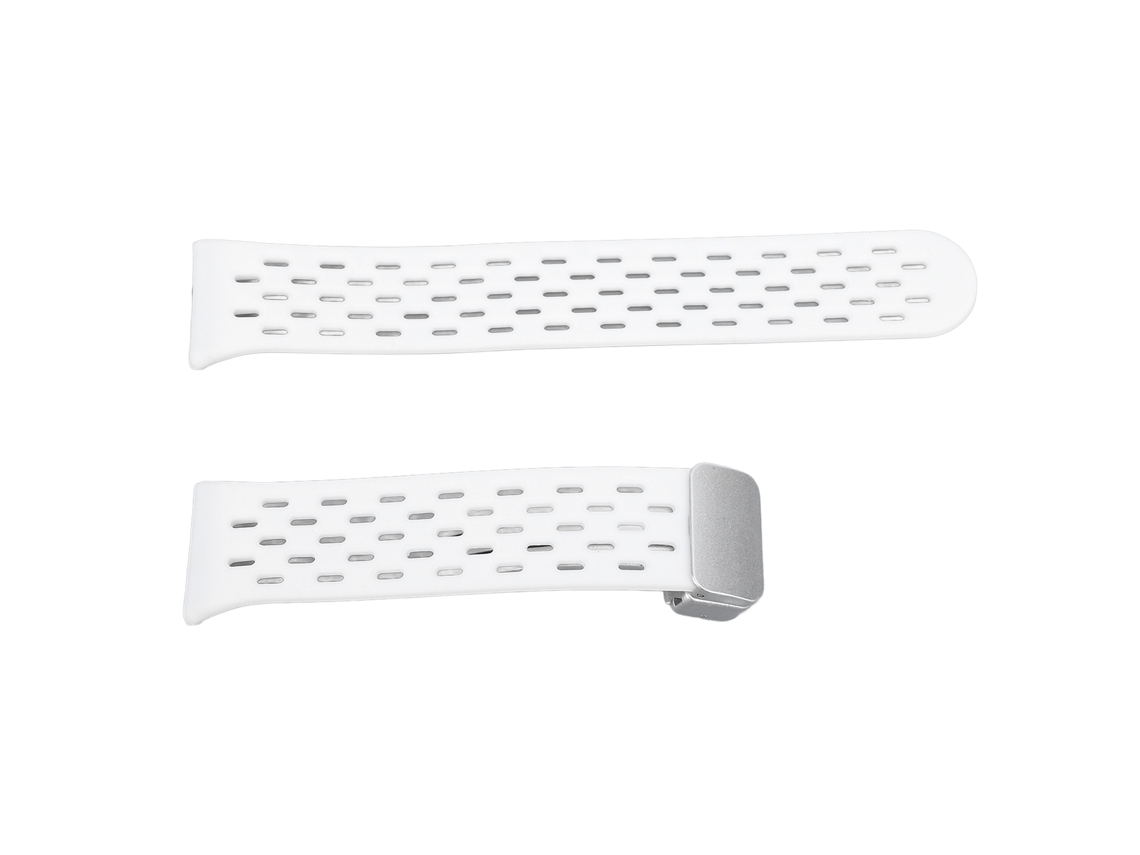 Cinto De Relógio Silicone Com Liberação Rápida Leve Estiloso Respirável Para Galaxy Fit3 Branco