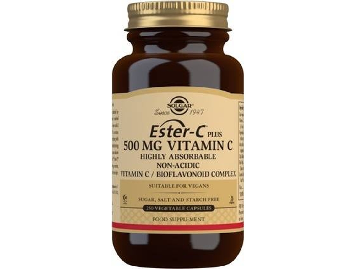 Complemento Alimentar SOLGAR Ester C Plus (250 cápsulas vegetais de 500mg)