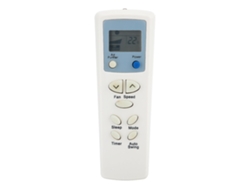 Mando a distancia para aire acondicionado LG 2026dn, color blanco crema, ABS, con un alcance de hasta 10 m.