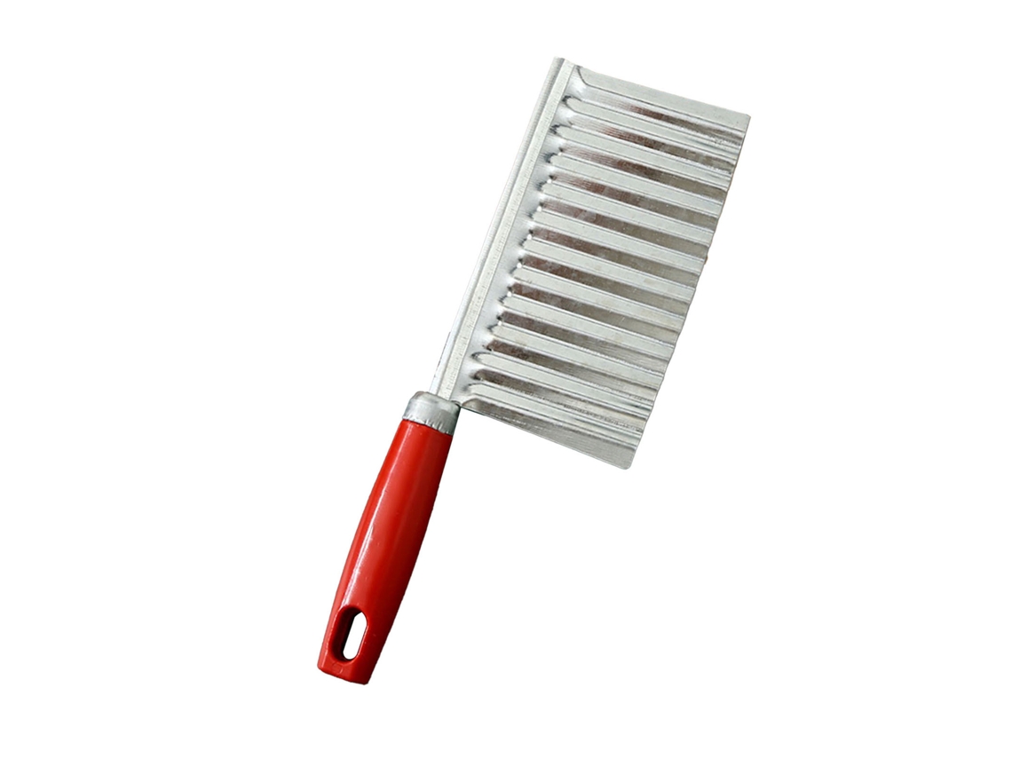 Cortador De Patatas Ondulado De Acero Inoxidable: Fácil De Limpiar Y Versátil Para La Cocina.