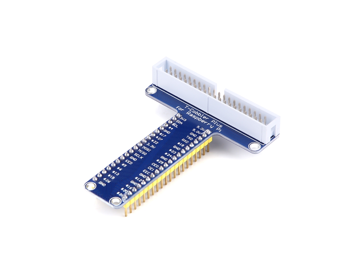 Placa De Expansión T Shape 40-pin Gpio Breakout Para Raspberry Pi 3b+/3b/2b