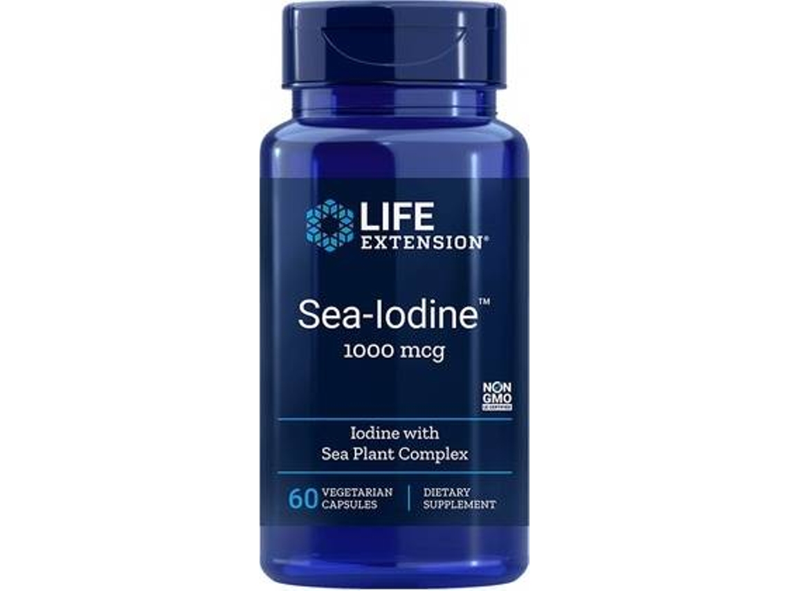 Complemento Alimentar LIFE EXTENSION Iodo Do Mar (60 cápsulas vegetais)
