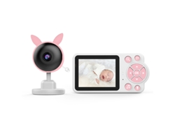 Monitor para bebés Yuysan C3-p, monitor digital de visión nocturna de 2,8 pulgadas para niños con detección de temperatura ambiente y función de nana.