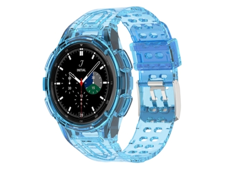 Correa TPU + PU para Samsung Galaxy Watch4 Classic 46mm - azul transparente