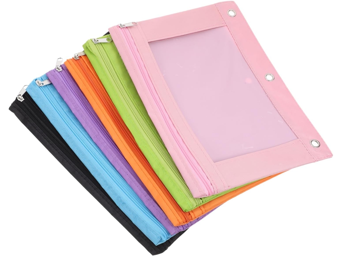 Nuobesty Juego De 6 Bolsillos Desmontables Para Carpetas, Portalápices Y Lápices.