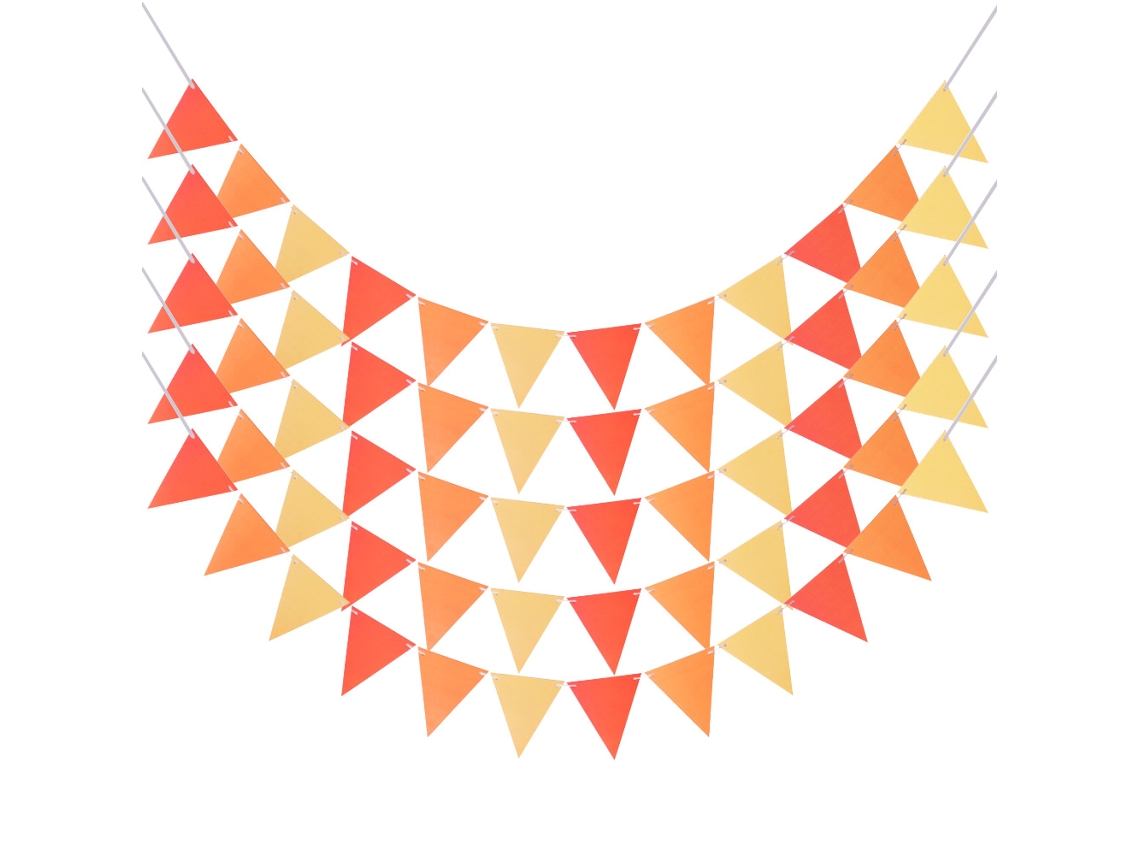5 Packs de Decoración para Fiestas - Banderas Triangulares para Eventos NEVEANCE