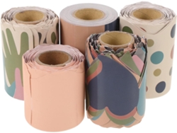 Bordes Decorativos Para Tablón De Anuncios De Aula, 5 Rollos De 5,7 X 10 M