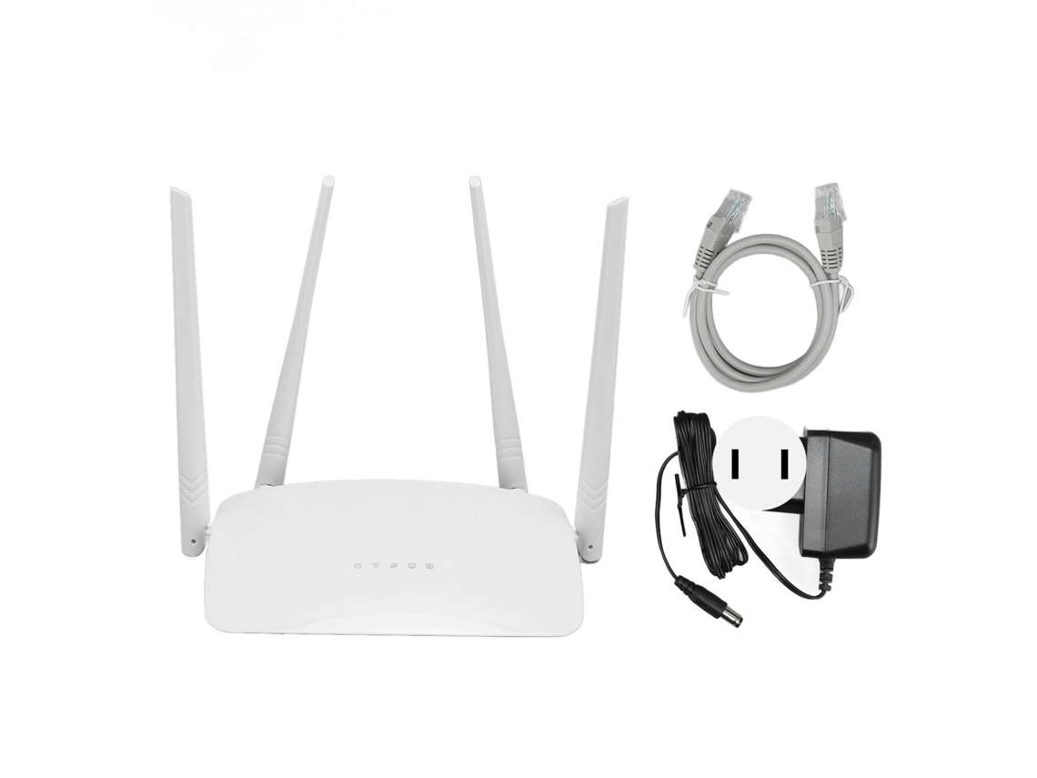 Router wifi inalámbrico de 300 Mbps con 4 antenas, control por aplicación, 6 modos para el hogar y la oficina, conexión USB 100-240V