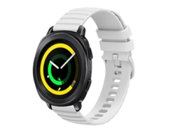 Pulsera de silicona sólida con diseño ondulado y puntos de 20 mm para Samsung Galaxy Gear Sport
