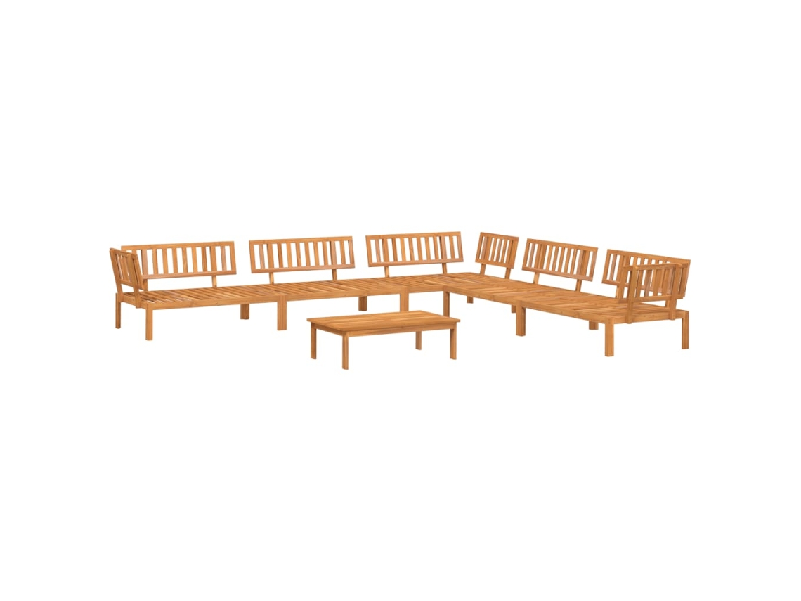 Maison Exclusive - Set De Sofás De Palets De Jardín 6 Pzas Madera Maciza De Acacia