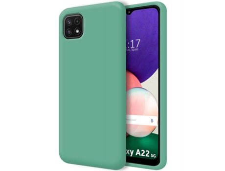 Carcasa Samsung Galaxy A22 5G TUMUNDOSMARTPHONE Silicona Líquida Verde