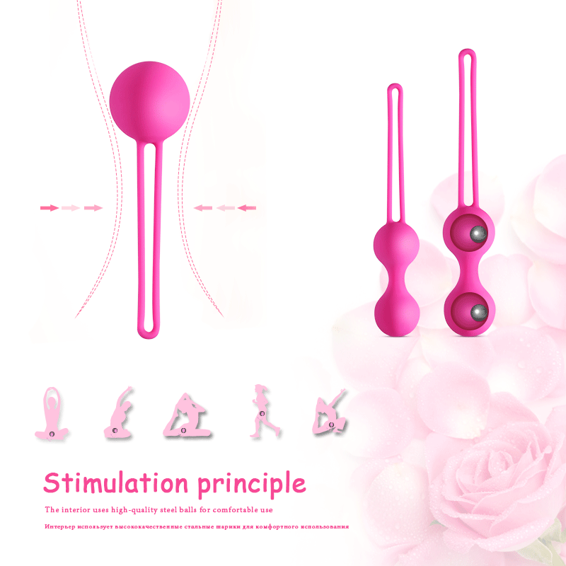 3 Piezas Pelotas De Acero Silicona Entrenador De Ejercicios Para Mujeres Apretar Y Contraer
