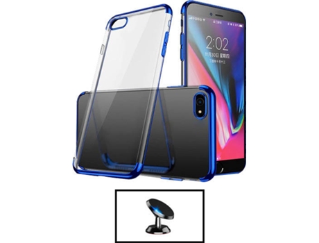 Kit Carcasa + Soporte Magnético Carro iPhone SE 2022 PHONECARE Azul