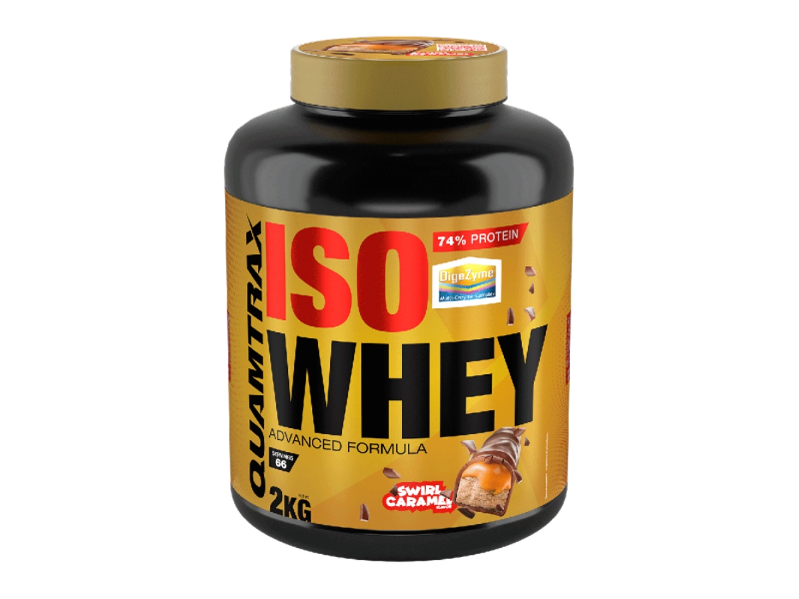 Isowhey - 2kg Galleta Con Caramelo Crujiente Quamtrax