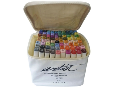 Set de Rotuladores Alex Bog Canvas Luxe Professional 80 Piezas Multicolor