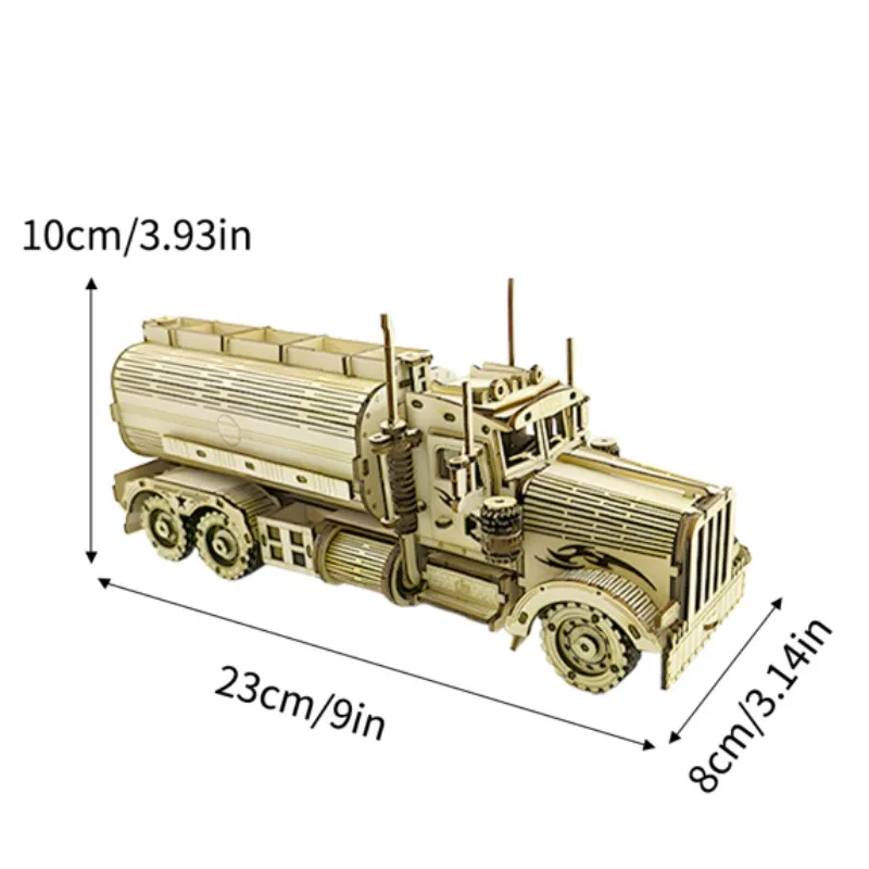Juego de rompecabezas de madera 3D con forma de coche, kit de montaje DIY MDUG (Estilo 11)