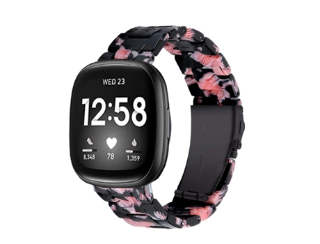 Correa Resina Luxury Rodonita Fitbit by Google Versa 2