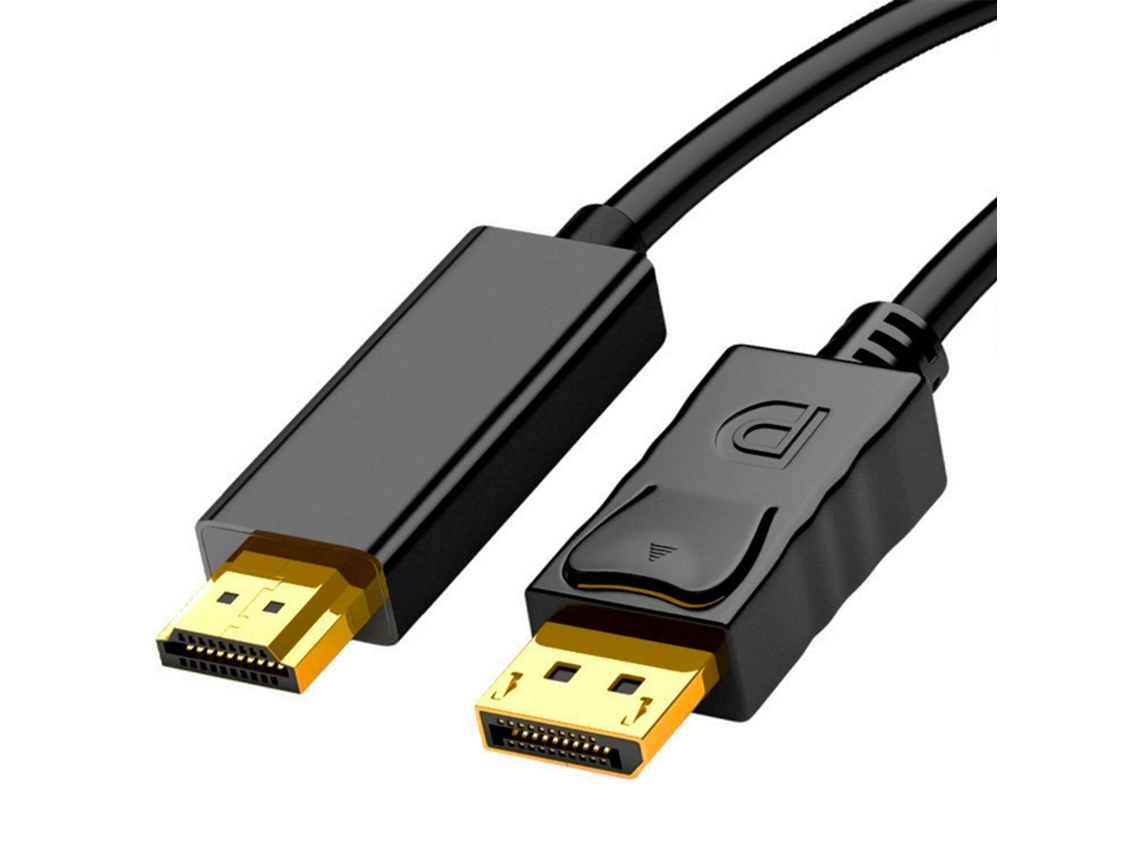 Adaptador de Cable DisplayPort a HDMI 4K de 6 pies, Cable DP a HDMI unidireccional de Alta Velocidad Compatible con D Chronus (1440p 60 Hz, 1080p 120 Hz)