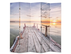 Biombo Divisor Plegable 200x170 Cm Lago