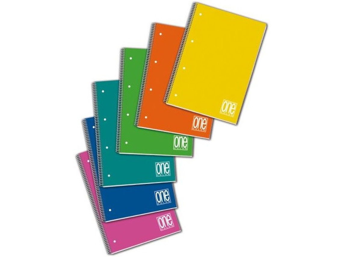 BLASETTI One Color Cuaderno Y Block A4 80 Hojas Multicolor
