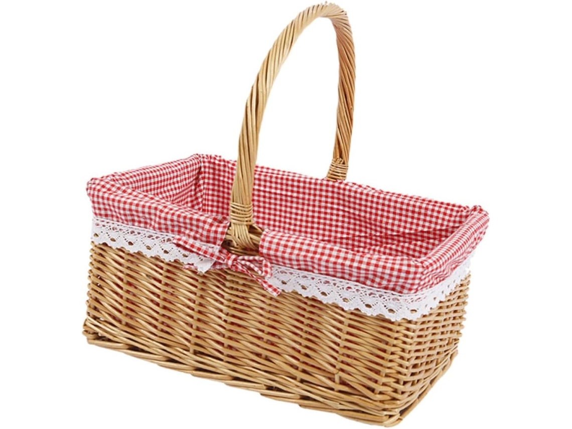 Cesta Grande De Tela Para Guardar Flores, De Estilo Rústico, Con Gran Capacidad. Cesta Decorativa Para Postres Y
