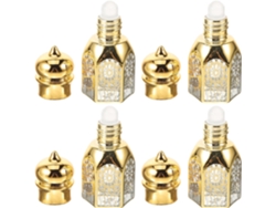 Lot De 4 Frascos Parfum Vide En Verre 6 Ml Bille Roulante, Botella Stockage D'huile Essentielle