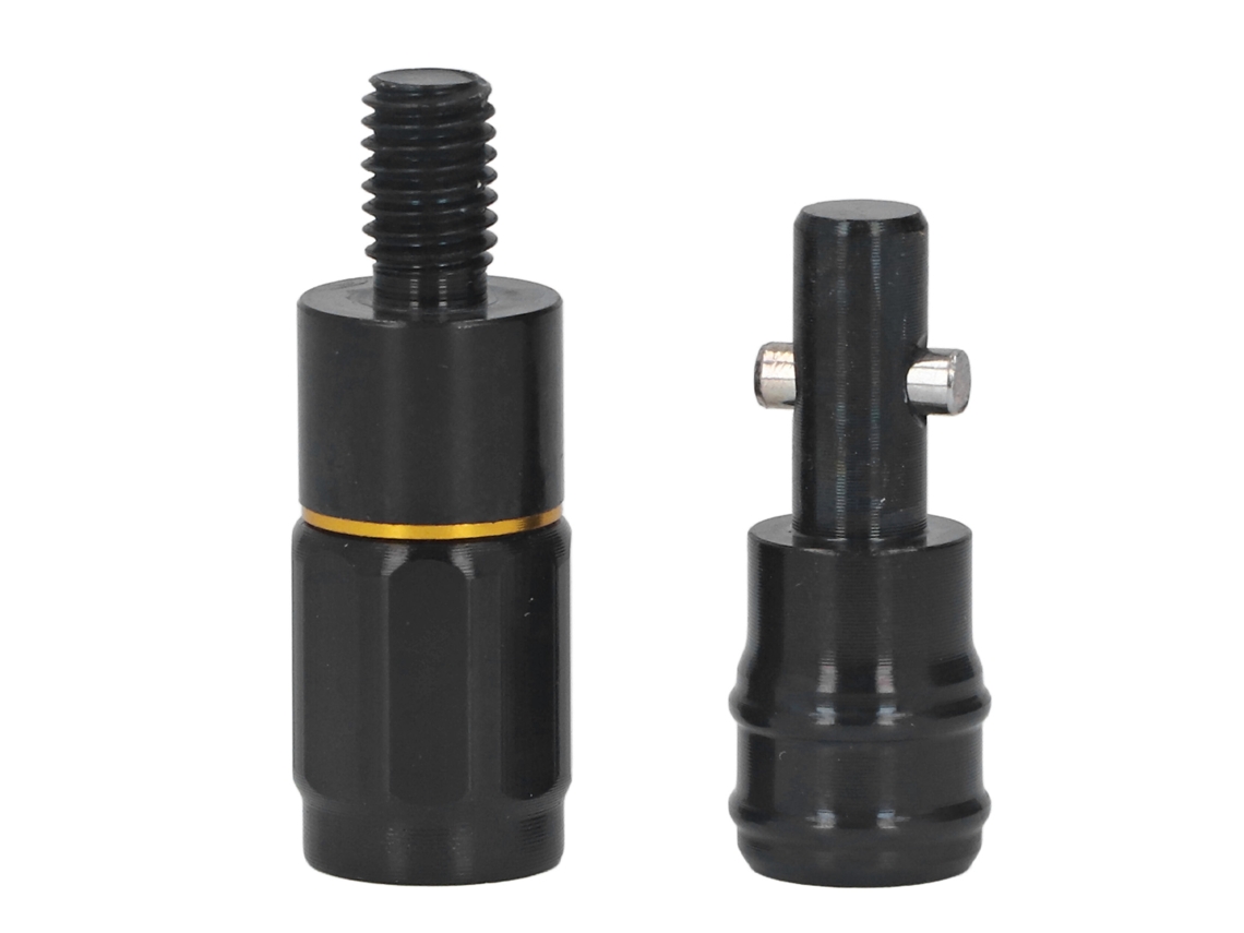 Conector universal para caña de pescar carpas - Negro