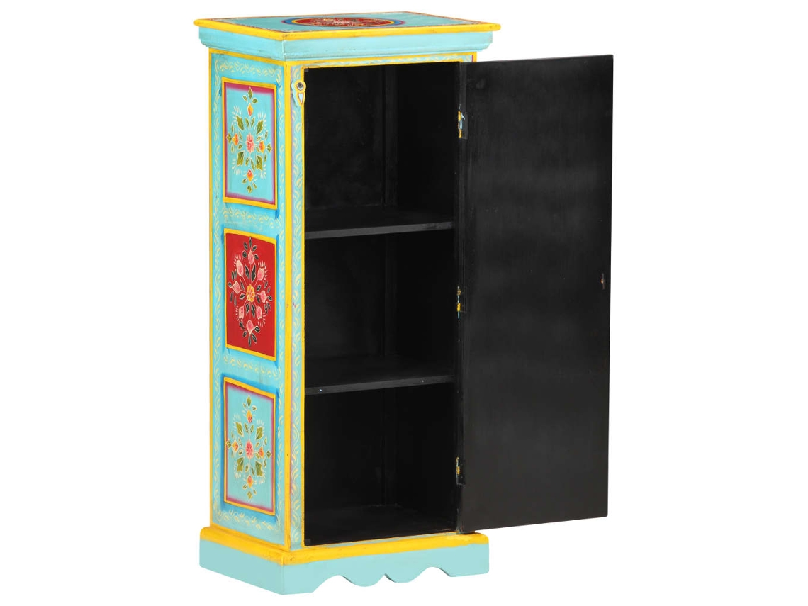 Aparador | Mueble De Comedor | Buffet De Madera Maciza De Mango Pintada A Mano 40x30x90 Cm Wsd424545