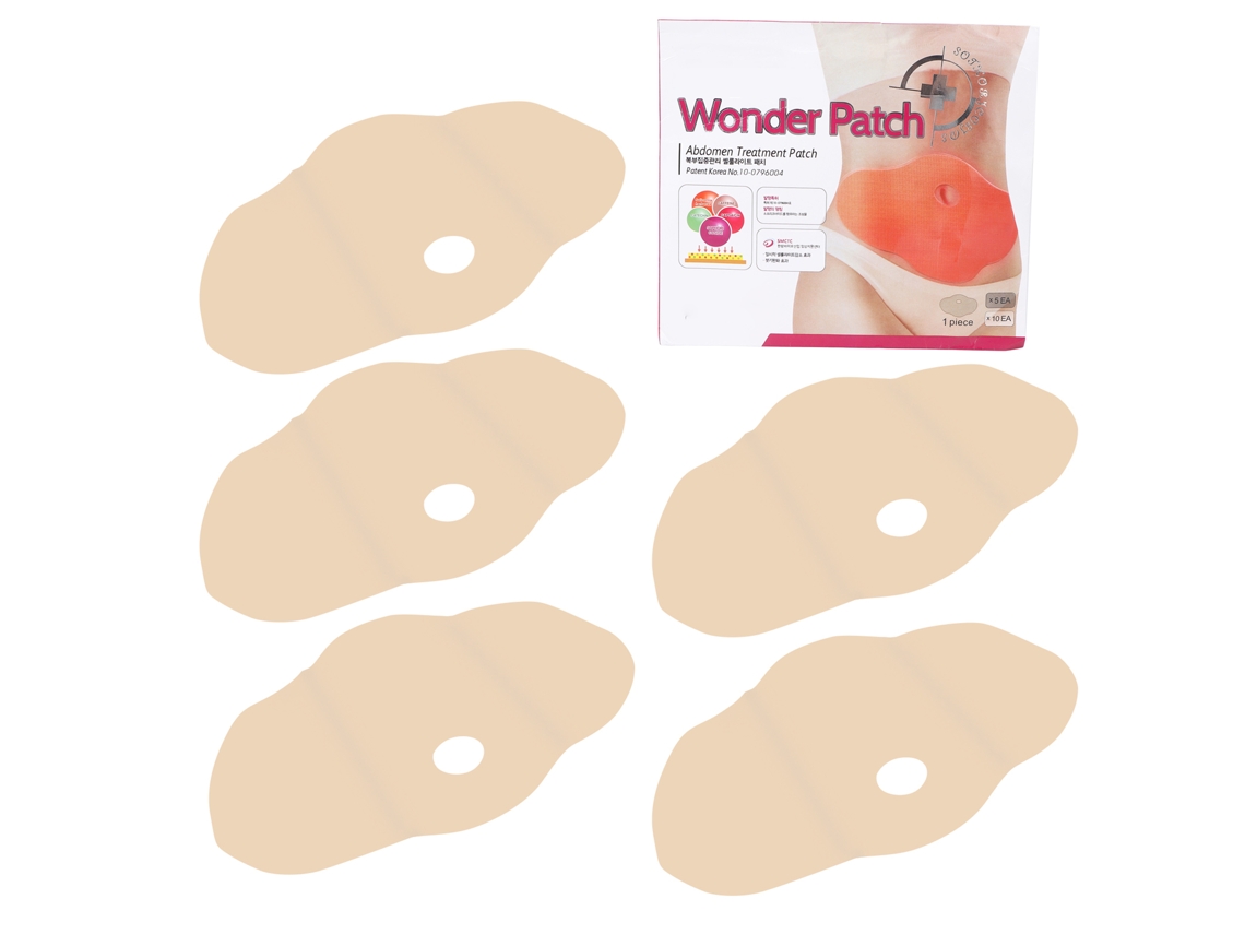 Paquete de 5 parches para el ombligo para adelgazar, quemar grasa y acelerar el metabolismo.