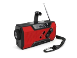 Radio meteorológica portátil con energía solar y batería de 2500 mAh, marca GOKOCO.