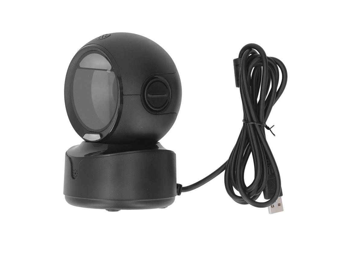 Escáner De Códigos De Barras Desktop 1d 2d Qr Omnidireccional Usb Alámbrico