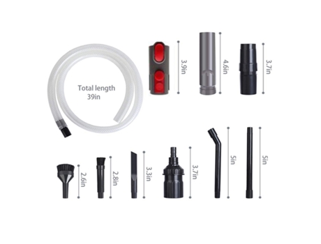 Cabezal adaptador de tubo de succión plano de repuesto para aspiradora Dyson V7 V8 V10 V11