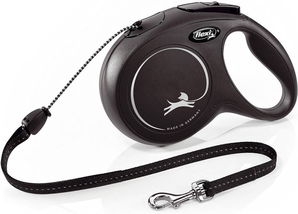 Correa para Perros FLEXI Ajustable y Reflectante (Azul - 8 m - Hasta: 12 Kg - S - Porte Pequeño)
