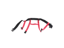 Arnés de entrenamiento Primerox para esquí y snowboard infantil, de nailon, ajustable, con control de velocidad, negro y rojo.