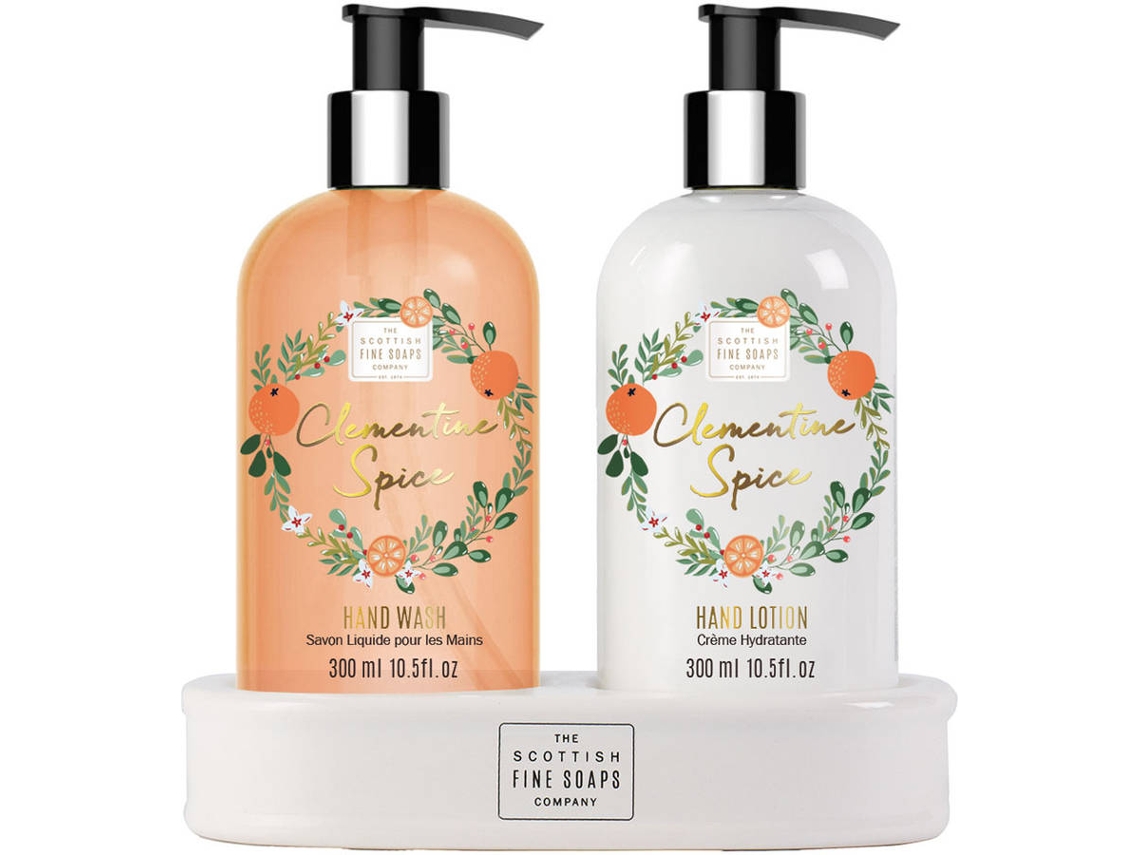 Conjunto Cremas de Manos SCOTTISH FINE SOAPS Gift Set Spiced Apple (600 ml)