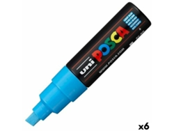 Rotulador POSCA Pc-8K Azul Claro 6 Unidades