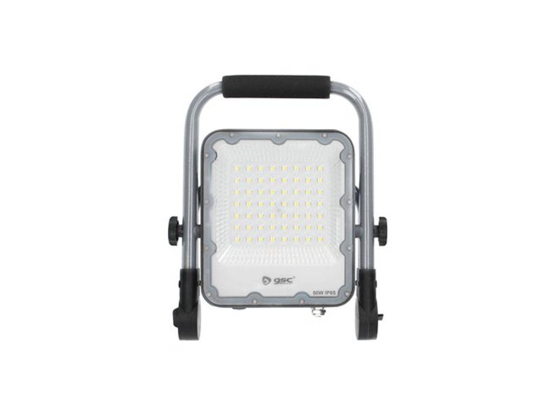 Proyector Led Aluminio con Soporte Móvil 50W 6500K Ip65 Gris GSC