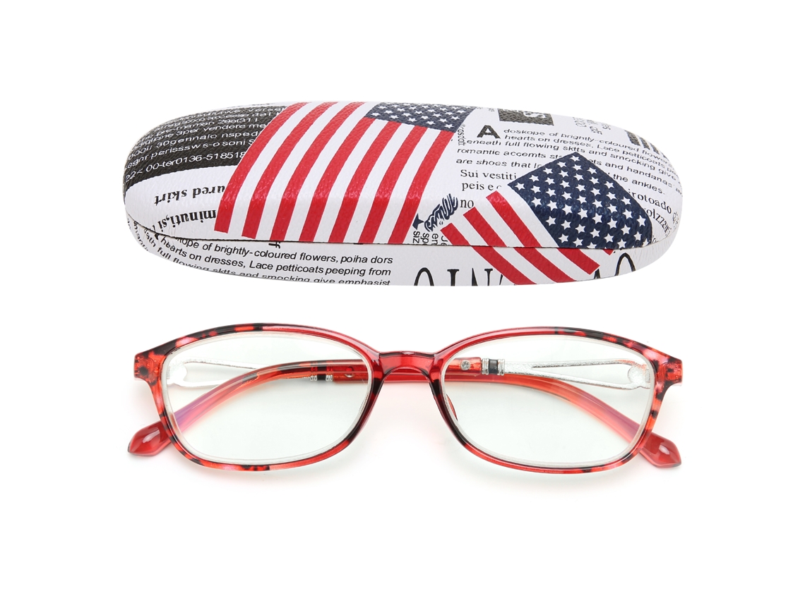 Gafas de lectura de moda con bloqueo de luz azul y alta transmisión de luz para personas mayores Laopipfu