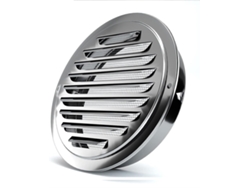 Rejilla De Ventilación Redonda Acero Inoxidable 304 Con Mosquitera, Para Cocina Y Baño (125 Mm)