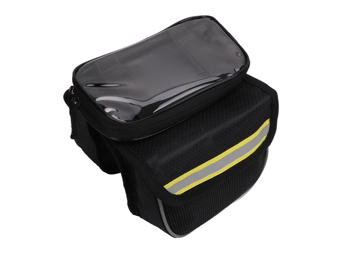 2026-bolsa Teléfono Bicicleta 600d Nylon Transparente Tpu Resistente A Impactos Para Teléfonos 4.8-5.7 Pulgadas Amarilla