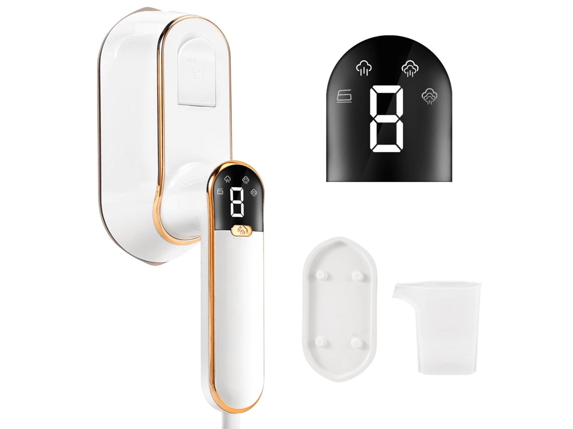 Vaporizador de ropa portátil, 1200 W, 110 ml, potente, con pantalla LCD.