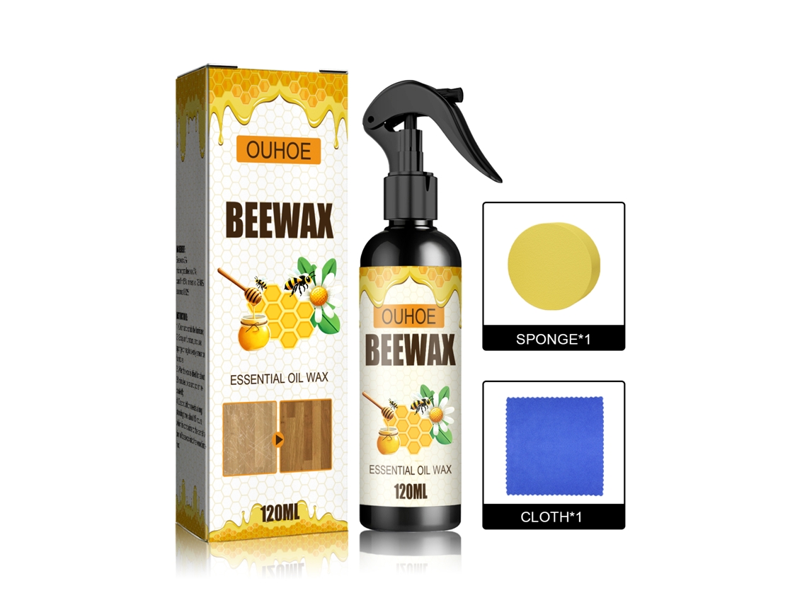 Spray De Cera De Abeja Ouhoe Para Muebles Y Pisos, Cuidado, Pulido, Impermeable, Anti-rayones Y Anti-rotura, Recuperación De Muebles