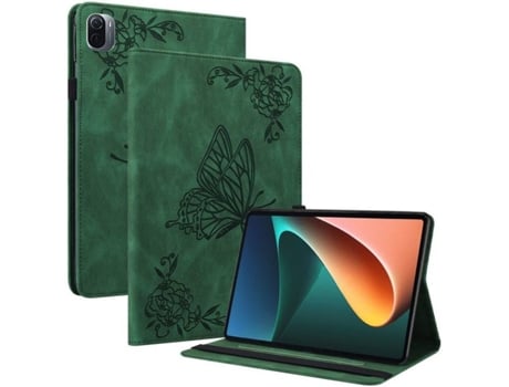 Carcasa Tablet Xiaomi Pad 5/Pad 5 Pro HFS-HOUSE Mariposa Verde