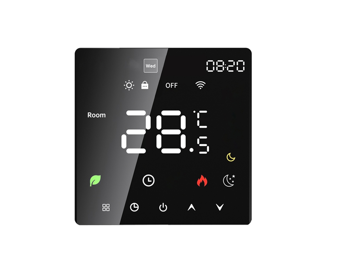 Termostato Inteligente Wifi Con Pantalla Táctil Programable, Control Por Voz Y Compatible Con Amazon Home.