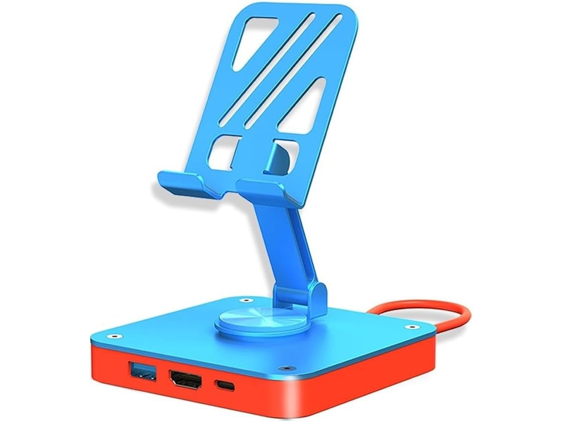Estación De Acoplamiento Usb-c 3 En 1 Con Salida 4k Para Teléfonos Y Conmutador De Pantalla Transparente.
