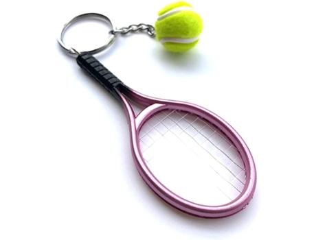 Llavero de WAX Mini Raqueta de Tenis con Pelota