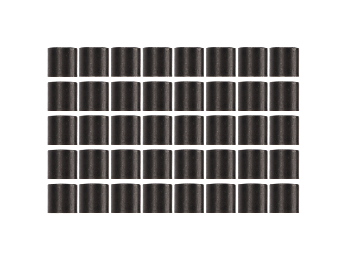 Rebe-40 Piezas Separadores De Rodamientos Acero Para Skateboard Longboard Accesorio Reparación Reconstrucción Negro